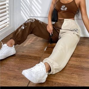 Mushroom Print Cami Top & Two Tone Sweatpants